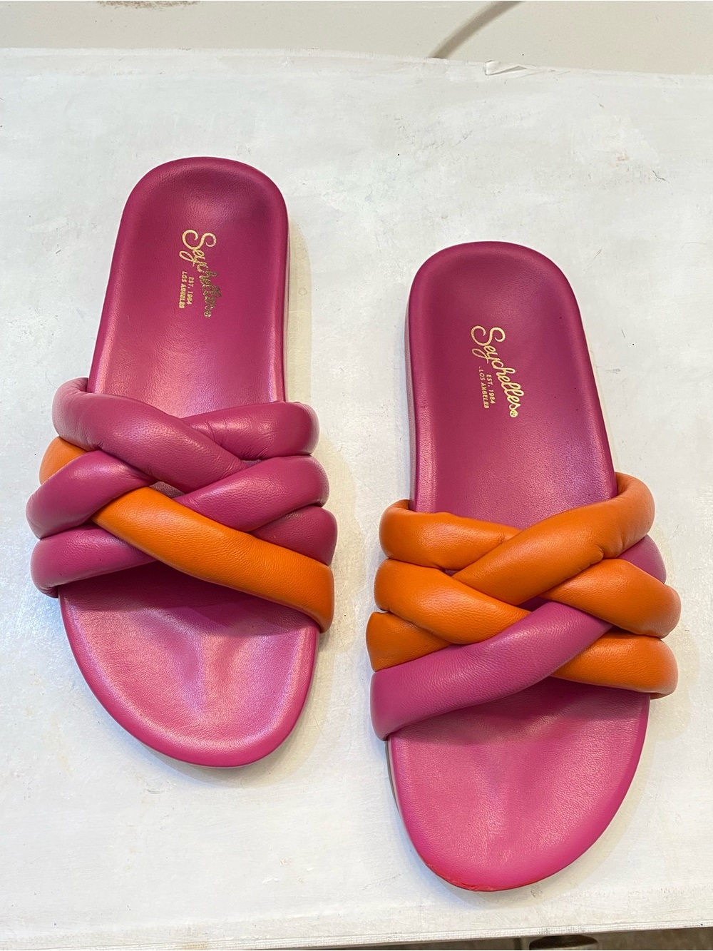 Seychelles Slide Sandals, beautiful clean with perfect bottom, Size 8, leather - Picture 4 of 10